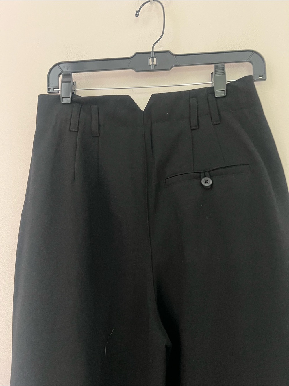 Free People Black High-Waist Trousers with Subtle Pleat - Picture 7 of 8